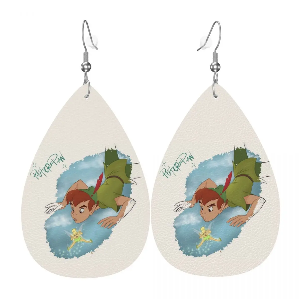 

Серьги-подвески из ПВХ-кожи с изображением Питера Пэна, украшения для женщин, подарок жене, маме