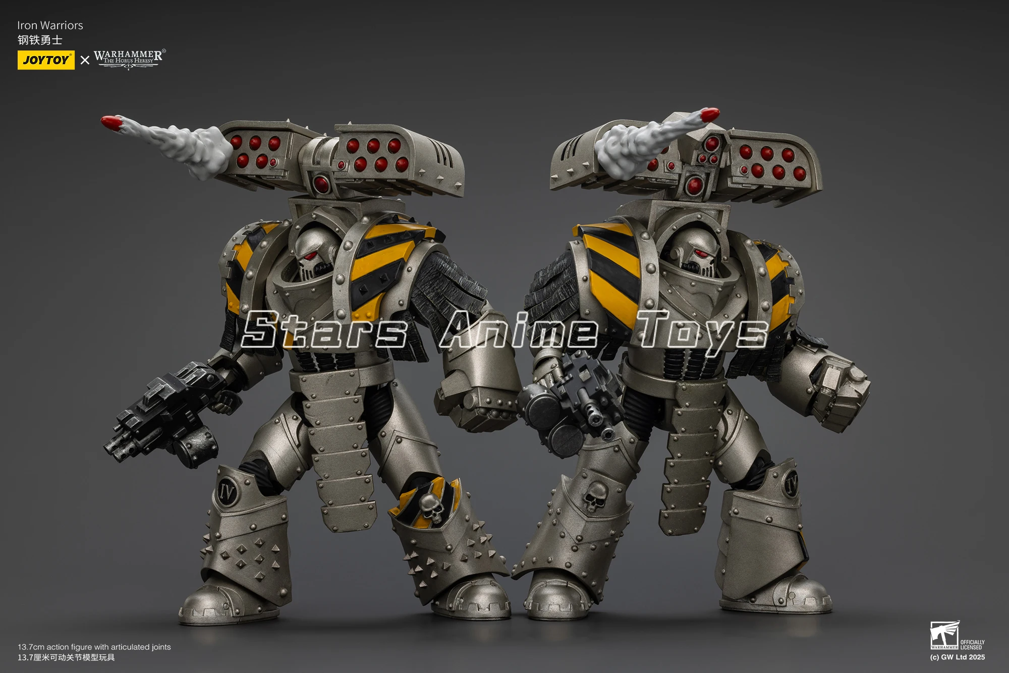 JOYTOY Warhammer The Horus Heresy Lron Warriors Tyrant Siege Terminator con lanciarazzi