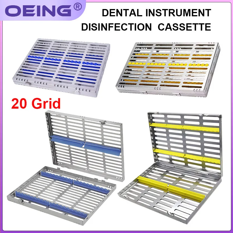 1Pcs Dental Implant Instrument Sterilization Tray, Heat-Resistant Up To 135°C, Stainless Steel, 20-Piece Extended-Length Tray