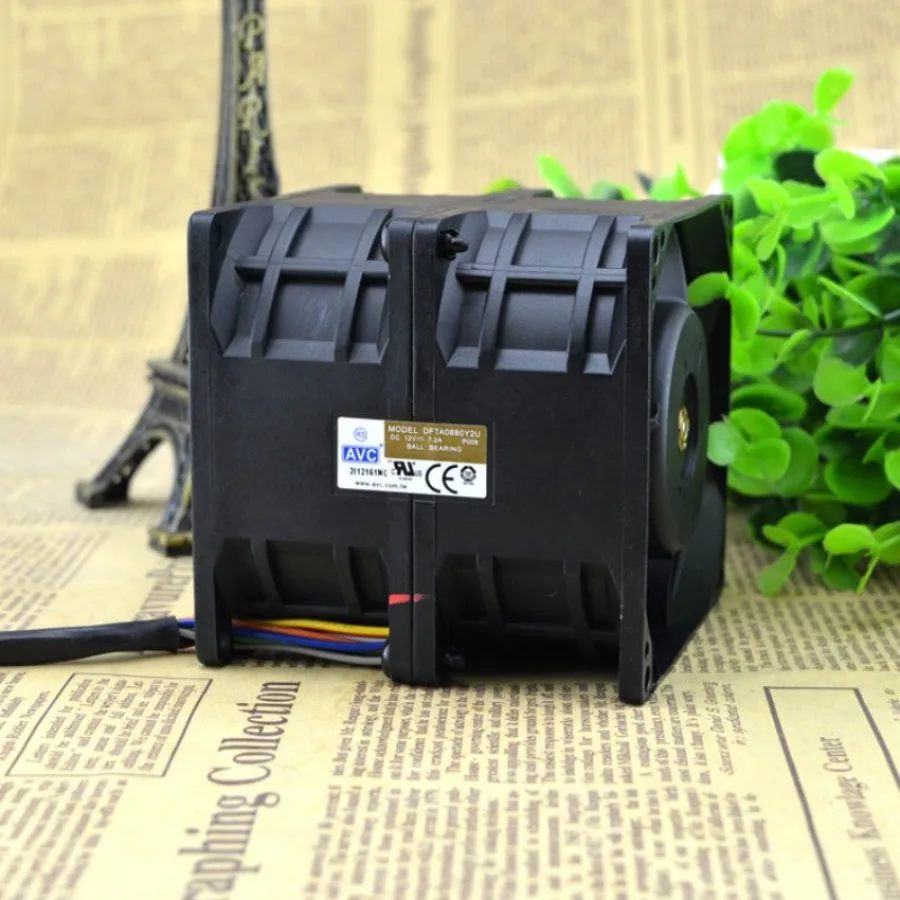 AA + for AVC DFTA0880Y2U 12V 7.2A 8CM 8080 Supercharged Dual Motor Violent Cooling Fan