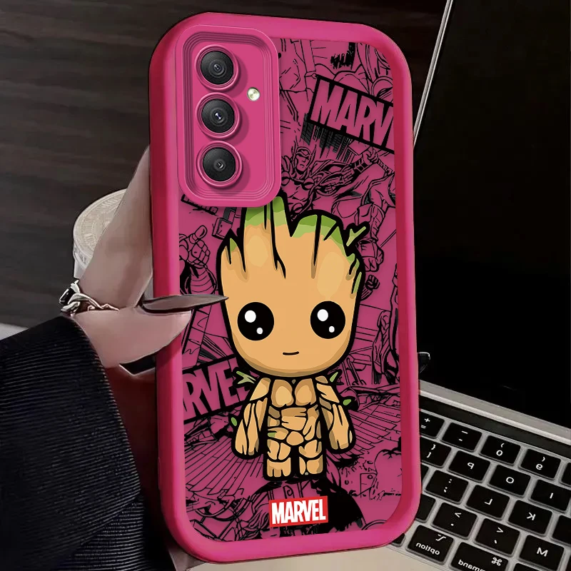 Marvel Groot Spiderman Handy hülle für Samsung Galaxy S24 S23 S22 S21 Ultra Plus Fe A54 A34 A14 A73 A53 A33 Weiche Silikon hülle