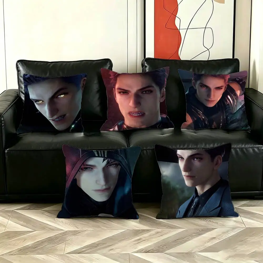 Game V-Valko New Role Character Love and Deepspace Pillow Case Pattern Printed Pillowcase For Living Room Sofa Cushion Cover