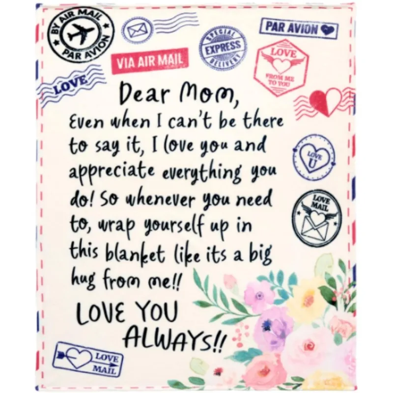 بطانية عيد الأم هدية للأم بطانية أمي ناعمة من الفلانيل للزوجة والجدة هدية عيد ميلاد لابن الابن #6