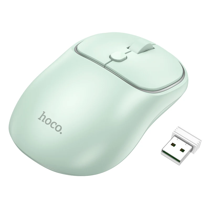 HOCO GM25 Dual-Mode Wireless Bluetooth 2.4G Silent Mouse Ergonomic Design 1600DPI 4 Buttons Mouse For Computer Laptop Accessorie