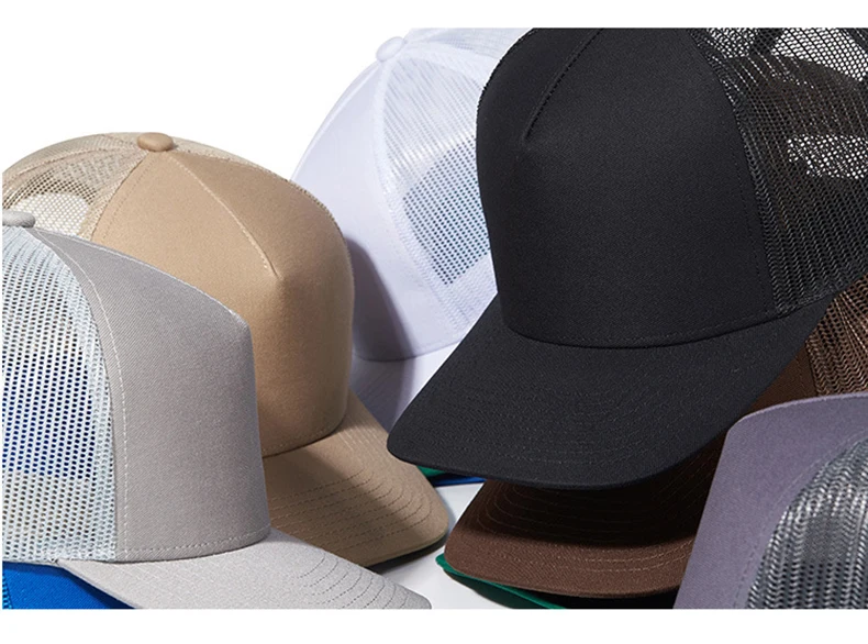 Benutzerdefinierte Stickerei Logo Baseball Cap Sommer zerbrechliche Netz leere Truck Caps Männer Frauen Text Brief Richardson Hüte individuelles Logo – Detail 4