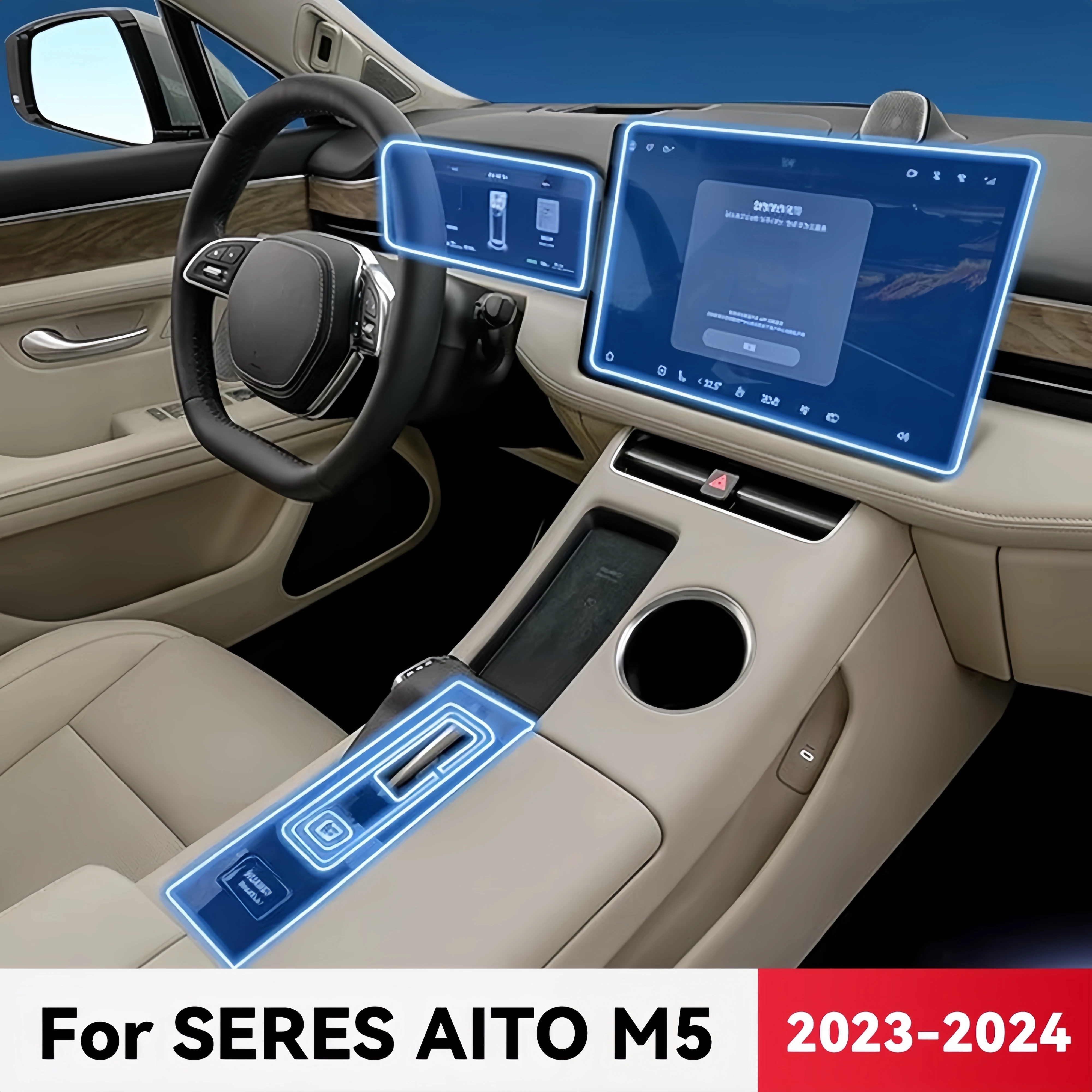 pelicula-protetora-transparente-de-tpu-anti-riscos-para-painel-de-navegacao-e-console-central-do-carro-seres-aito-m5-2023-2024