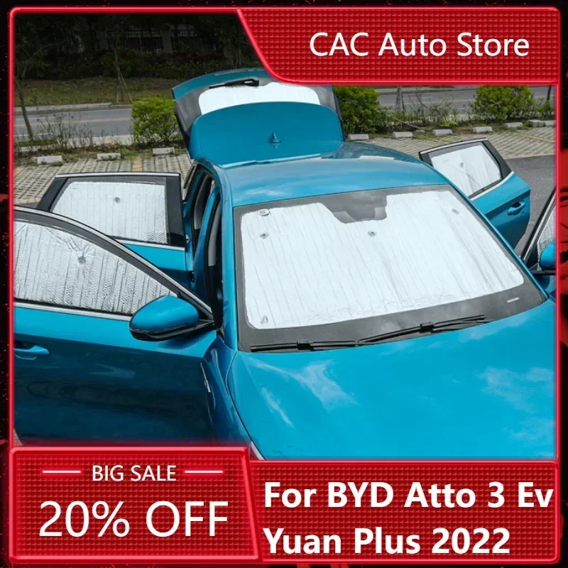 

New! Car sunshade interior heat insulation special windshield windshield sun modified window glas For BYD Atto 3 Ev Yuan Plus 20