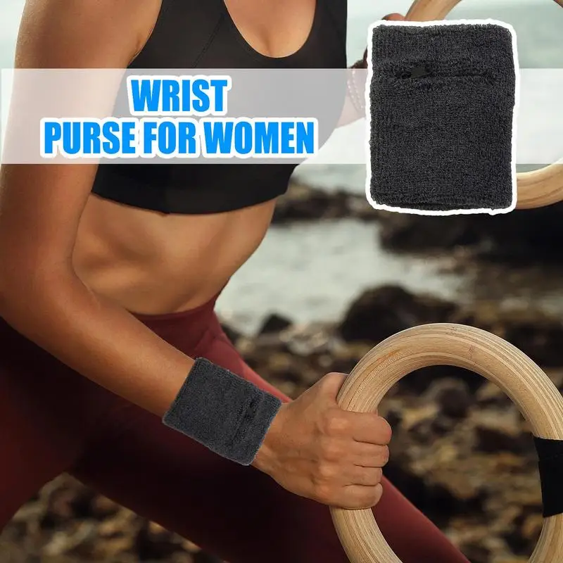 

Кошелек на запястье, кошелек на запястье для бега, карман для ключей на молнии, баскетбольный браслет для карт, ключи от наличных, бег в тренажерном зале, колледж, на открытом воздухе, ежедневно