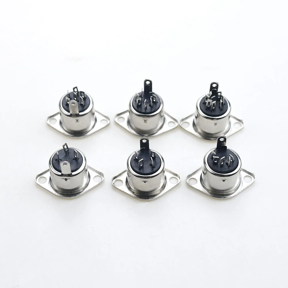 1PCS S Terminal Connector Female Socket Mount Chassis adapter  3/4/5/6/7/8 Pin Keyboard Plug DIN SOLDER MIDI cable
