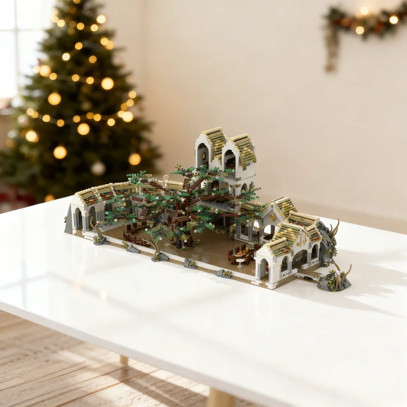 

6851 деталь MOC: Конструктор «Консультативный совет Элронда» из «Властелин колец» (Хоббит), модель для сборки, игрушка, подарок, креативный коллекционный предмет для демонстрации на столе