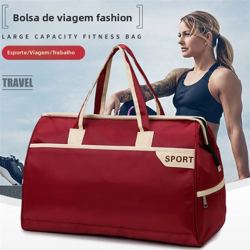 カジュアルフィットネスバッグ-レディース-トラベルバッグ-大容量-軽量-短期旅行-出張-シングルショルダーバッグ-家庭用