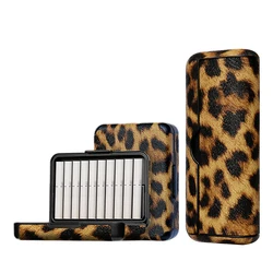 Leopard Print for IQOS ILUMA Prime Leather Case E-cigarette Box Cover Bag Cases Holder Pouch Protective Accessories 4 Colors