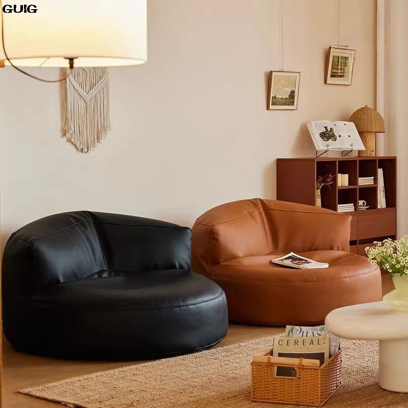 GUIG Lazy Sofa Can Lie In The Family Living Room Balcony Small Apartment Beanbag Tatami Network Red Single Sofa Living Room image 3
