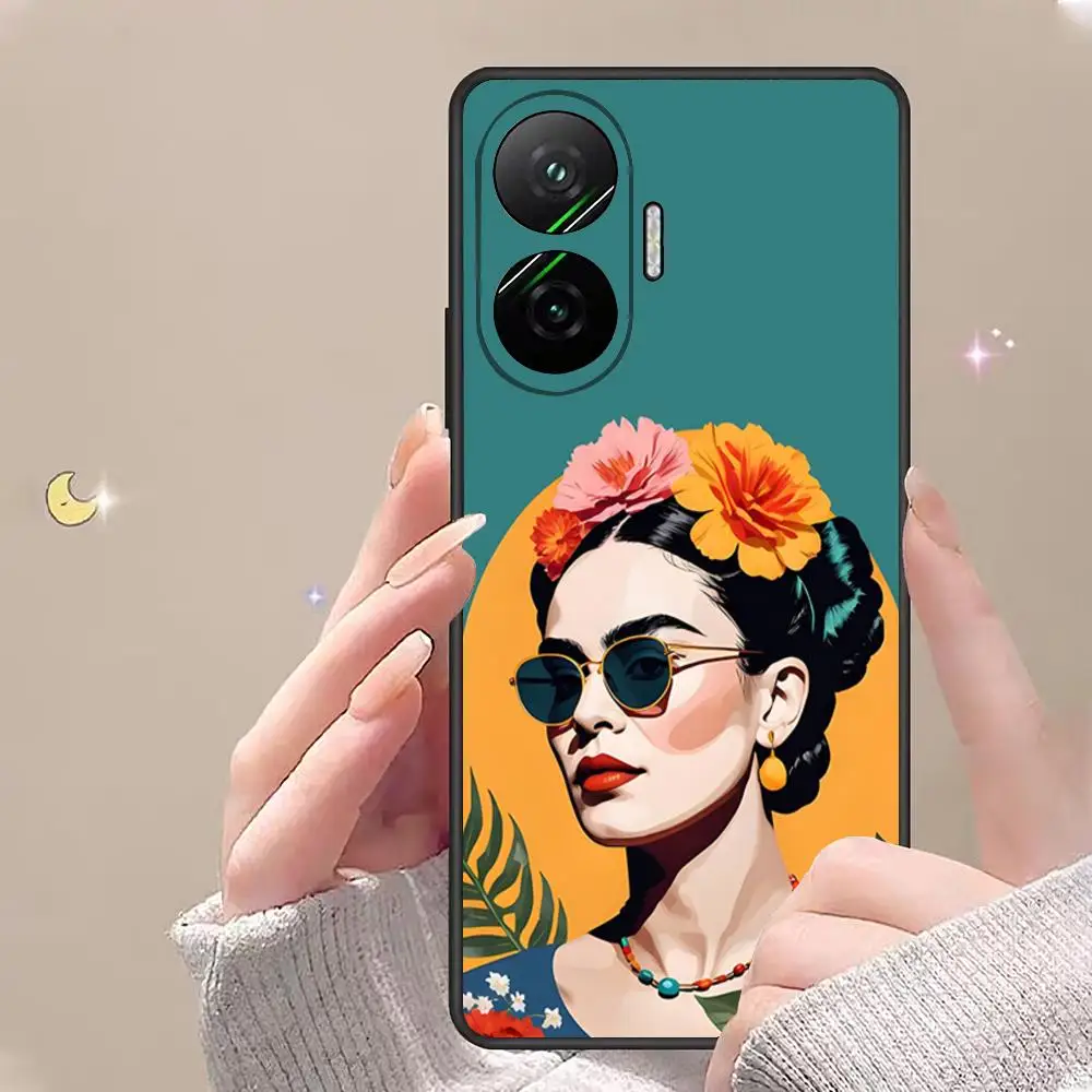 F-F-Frida K-Kahlo Art Phone Case Capa de silicone para Xiaomi POCO X5 X5PRO 5G Soft Fundas Poco X5 Pro 5G Case