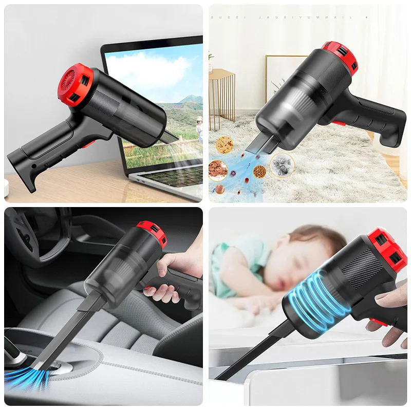 Vehicle Mounted Vacuum Cleaner Wireless Handheld Automatic Mini Vacuum Cleaner & built-in Battery Dual Purpose Portable