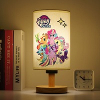 My Little Pony bedroom bedside night light anime cartoon girl's boudoir cute soft light fabric small table lamp holiday gift