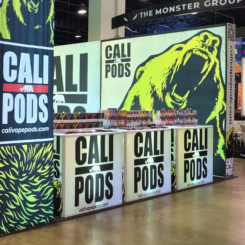 20X20 Foot Portable Trade Show Booth Backdrop Modular Exhibition Booth Design Fair Stand Tradeshow Booth Display with Counter