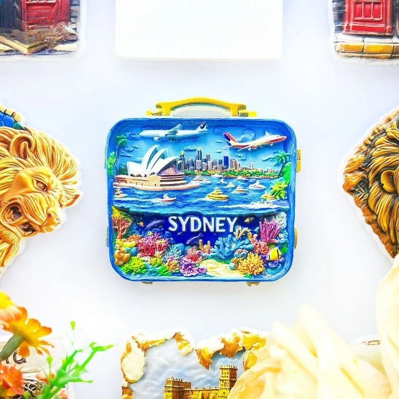 Sydney Opera House Fridge Magnet - Iconic 3D Harbor Landmark Souvenir Unique Australian Gift for Travel & Modern Home Decor