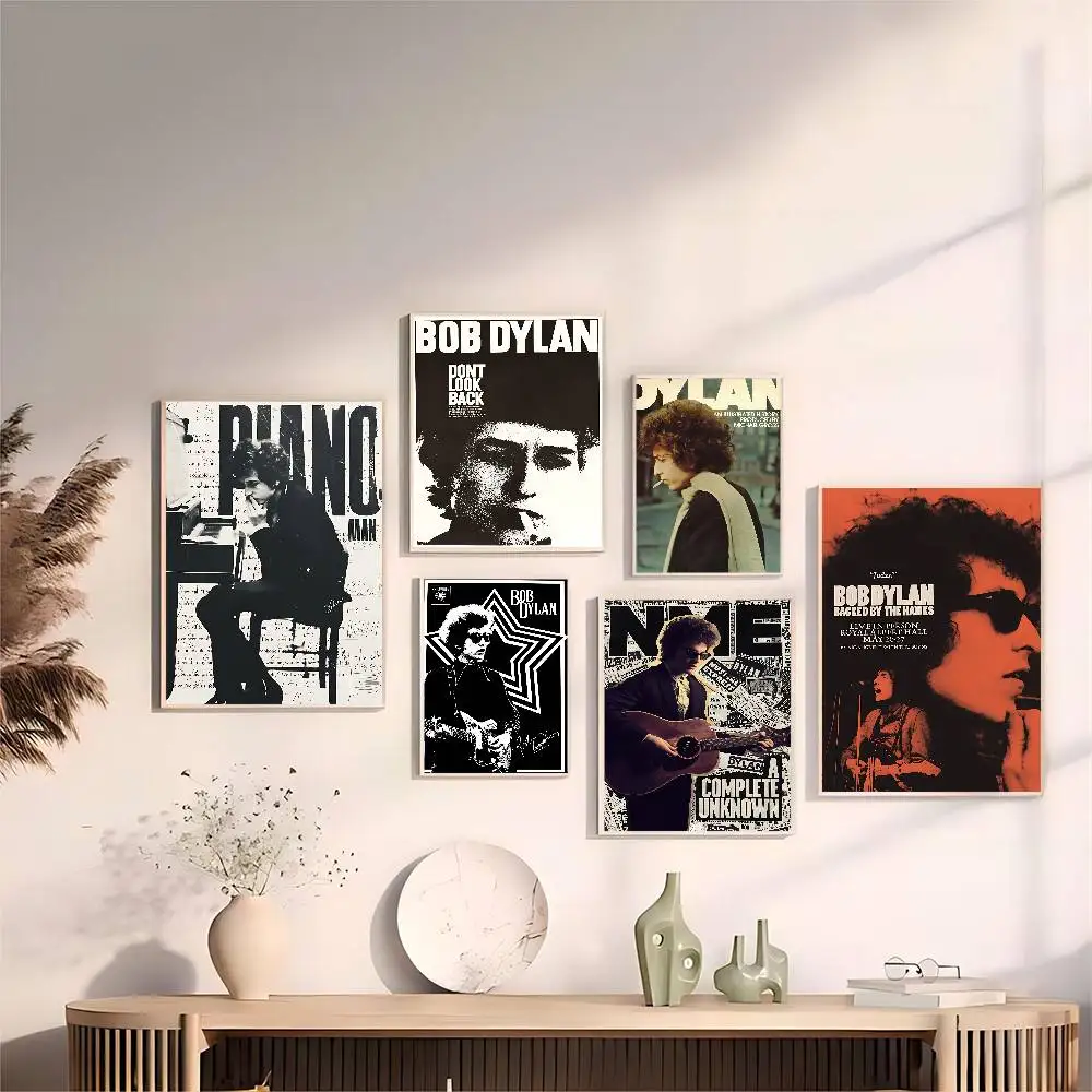 Classic Singer Bob Dylan Anime Posters Sticky Whitepaper Prints Posters Artwork Kawaii Room Decor