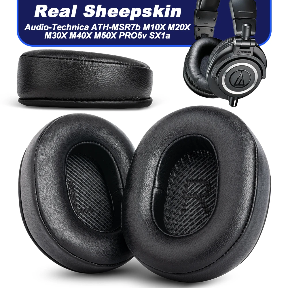 Audio Technica Headphone Ath-M20X - EarPads For Audio-Technica ATH-MSR7b M10X/M20X/M30X/M40X/M50X/PRO5v Sheepskin
