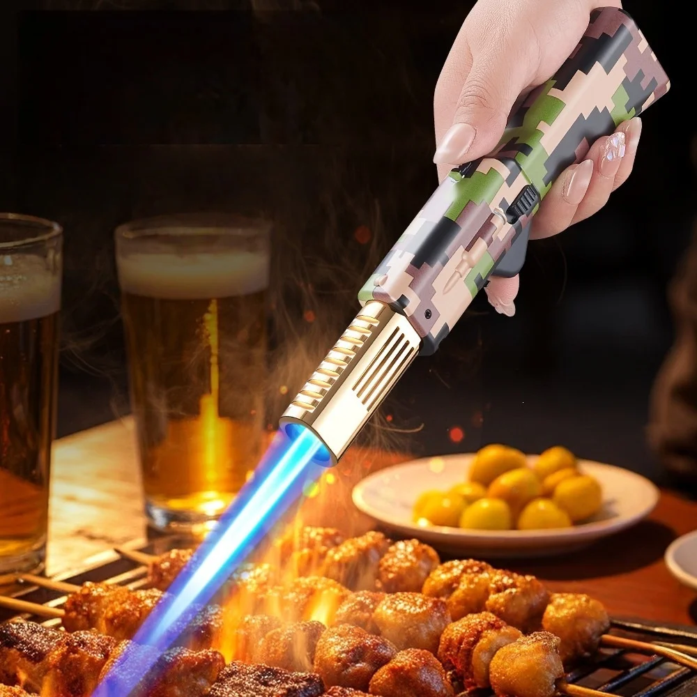 

Spray Gun Foldable Stand Extended Handle High Pressure Direct Flush Powerful Flame Spray Gun 360 Degree High Temperature