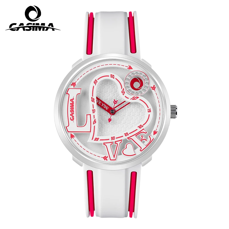 CASIMA Couple Watches Sports Watch, Quartz Movement, Students Watch Jelly Watch Waterproof, Model CS2162-1045