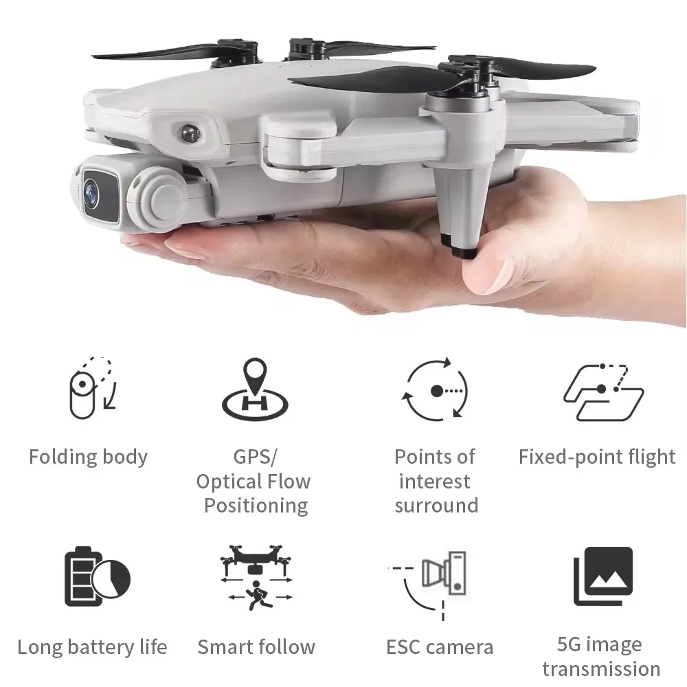 L900 Pro GPS Drone 4K Professional HD Dual Camera 5G Wifi Photography Brushless Foldable Quadcopter RC Distance 1.2KM Dron Toy