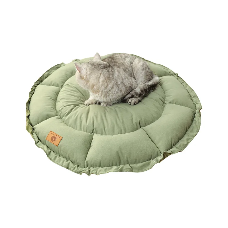 Dog Cat Beds Shrinkage Rope  Two Sides Usable Dog Bed Cat Sofa Be Universal In All Seasons Keep Warm Pet Mat Bespoke Flower Bud