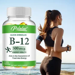 Vitamin B12 Capsules 500mcg - Supports Energy Metabolism, Nervous System Support