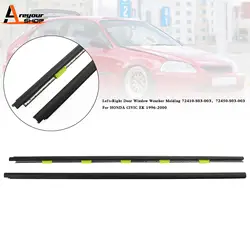 L+R 2 Door Window Weather Molding 72410-S03-003 for HONDA CIVIC EK 1996-2000 72410-S03-003, 72450-S03-003