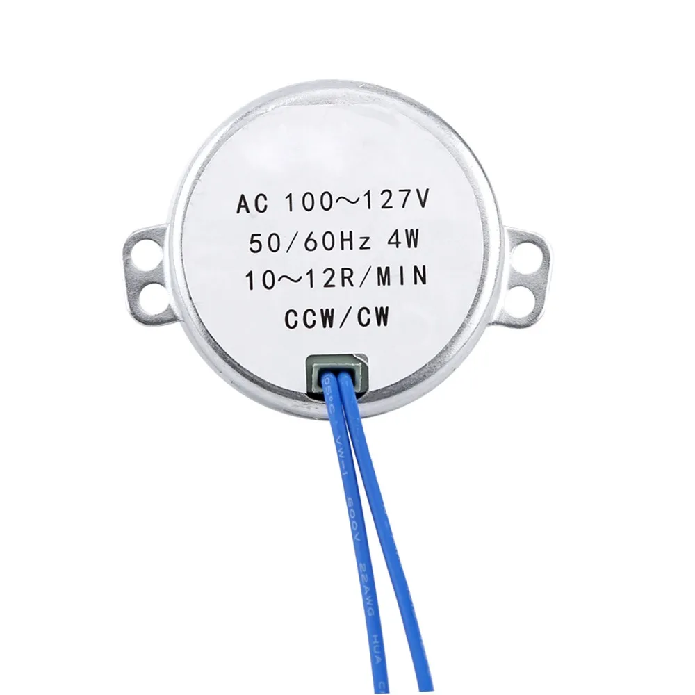 100-127V AC Synchronous Geared Motor 50/60Hz 10-12RPM AC Electric Motor CCW/CW Rotation Ty-50b Model CCW/CW Geared Motor For Fan