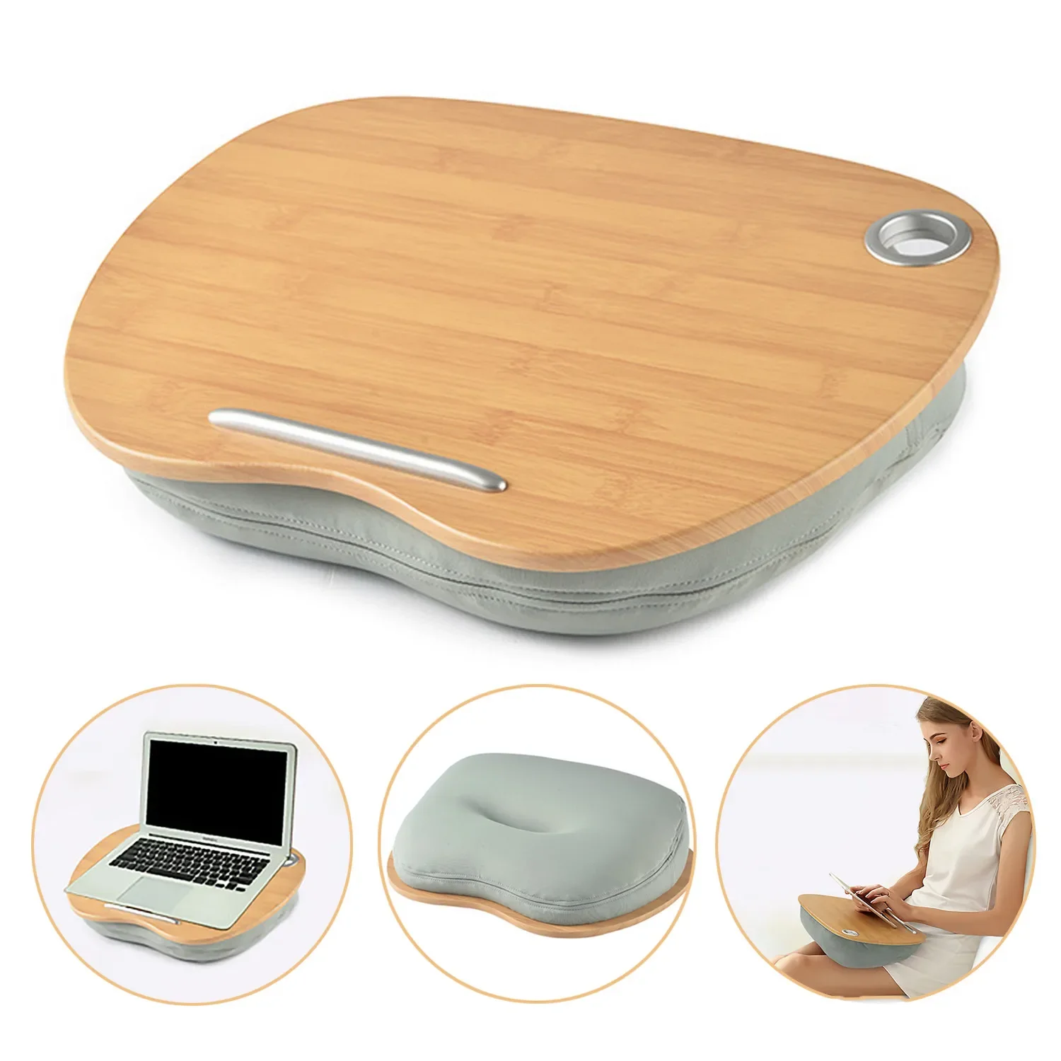 Laptop Tablet Mini Multifunctional Stand Pillow Seat Cushion Knee Table Reading Learning Office Playing Games