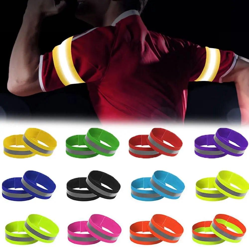 Outdoor Running Bicycle Bind Strap Fishing Accessories Cycling Reflective Strips Warning Armband Bike Safety Alert Sport Tape