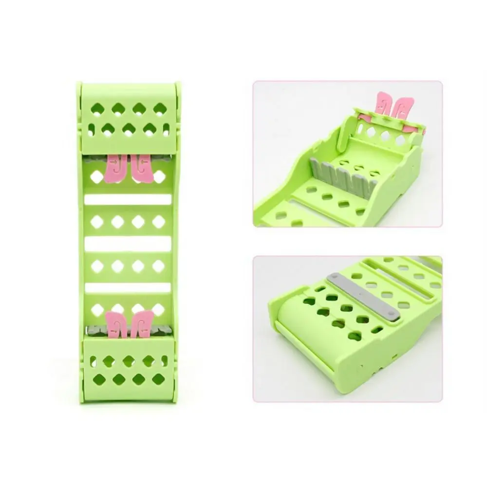 Practical Plastic Dental Disinfection Rack Autoclavable Multicolor Oral Instrument Placing Box Dental Burs Holder Dental Clinics