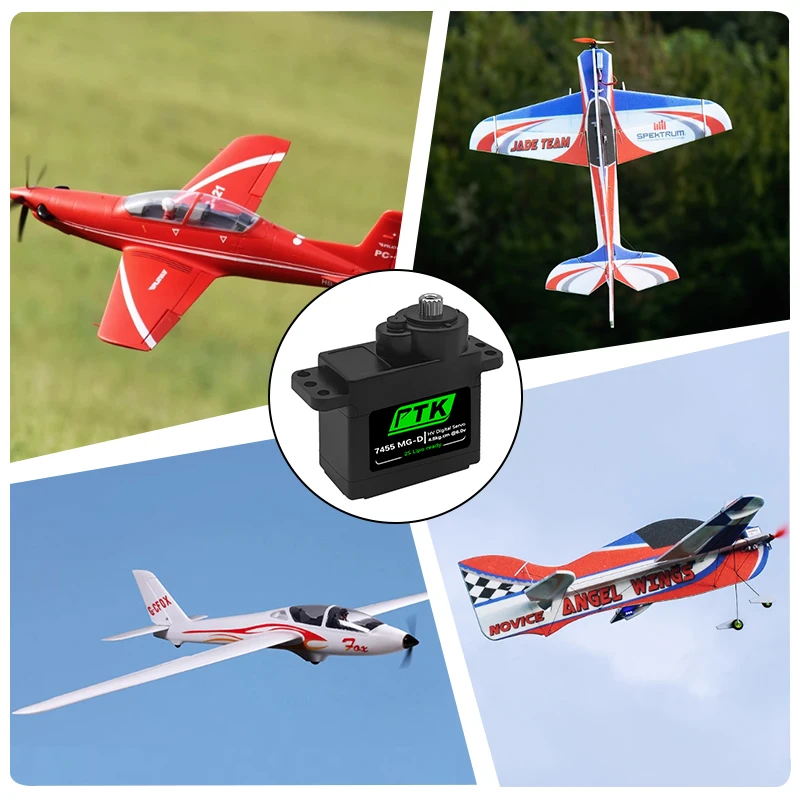 PTK 7455MG-D servo 12g Digital Servo Metal Gear for EPP F3P Glider RC Model Car Helicopter Airplane Hitec HS-65 same level