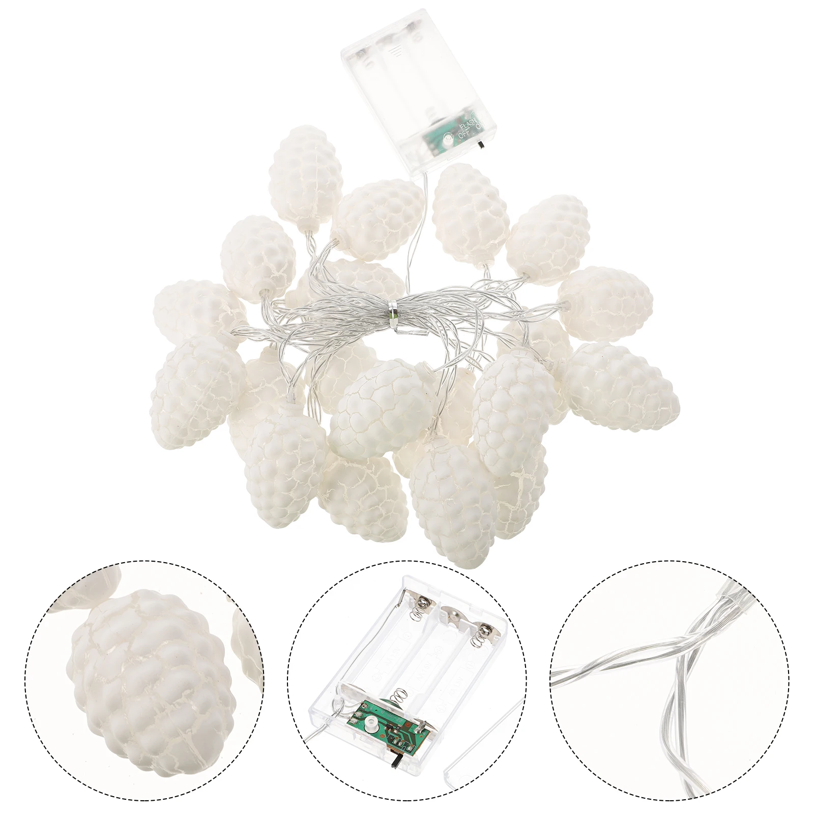 

Pine Cone String Lights Design Decorative Cones Outdoor Plastic Party Atmosphere Lamp