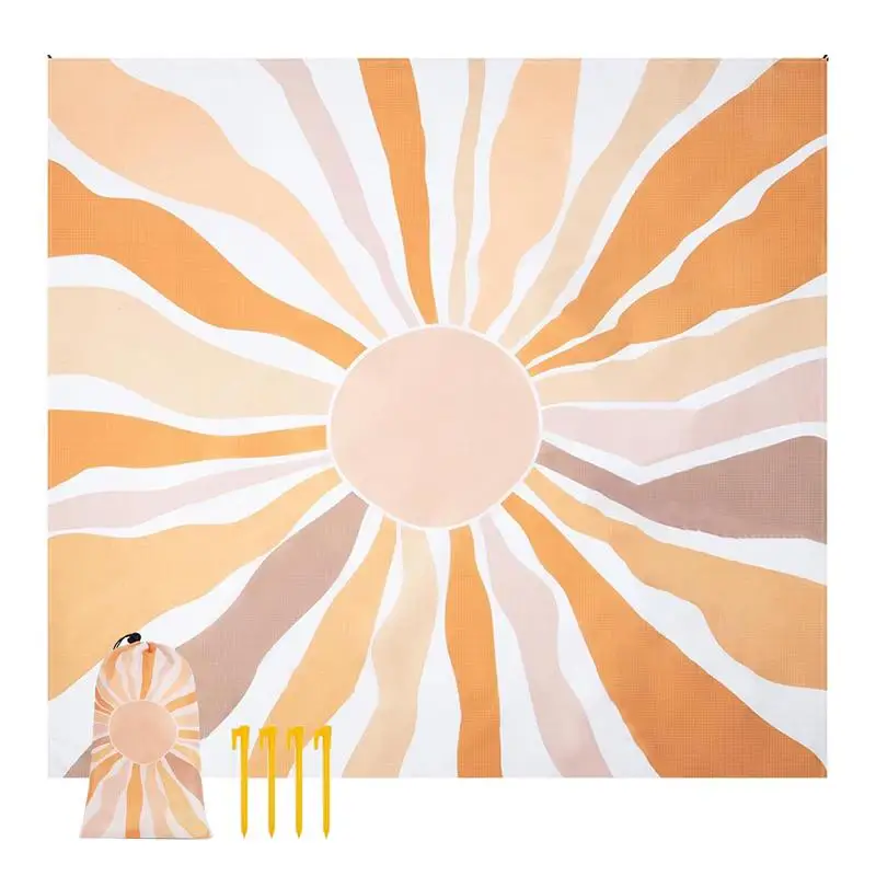 

Beach Mat Large Sand Proof Waterproof Picnic Blanket Sunlight Quick Drying Camping Accessories Waterproof Sand Towels For Travel