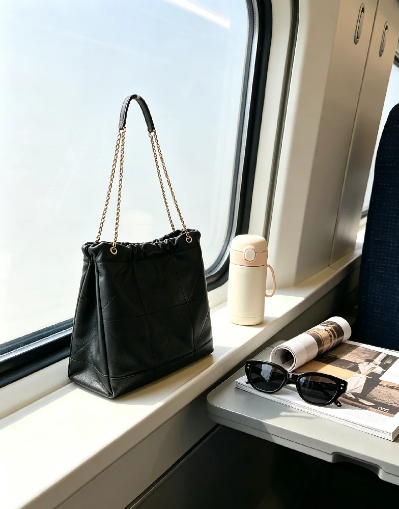 Weiche Designer-Handtasche für Damen, angenehmes PU-Leder, Schultertasche mit zarten Metallaccessoires, Umhängetasche mit mehreren Fächern für langen Gebrauch, Büro, U-Bahn, Dating, täglicher Einkauf,