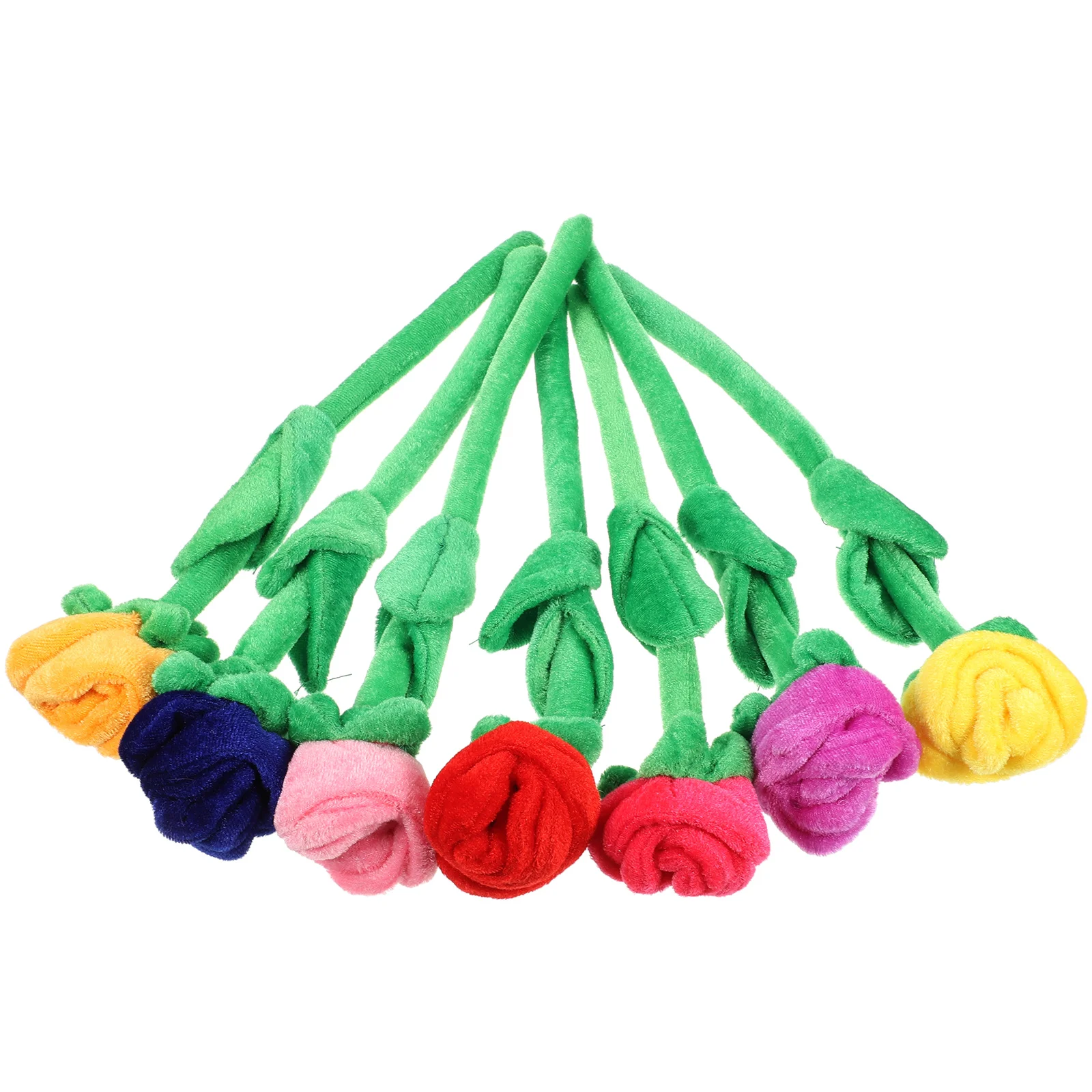 Simulation Bouquet Roses Stuffed Plush Artificial Flowers for Outdoors