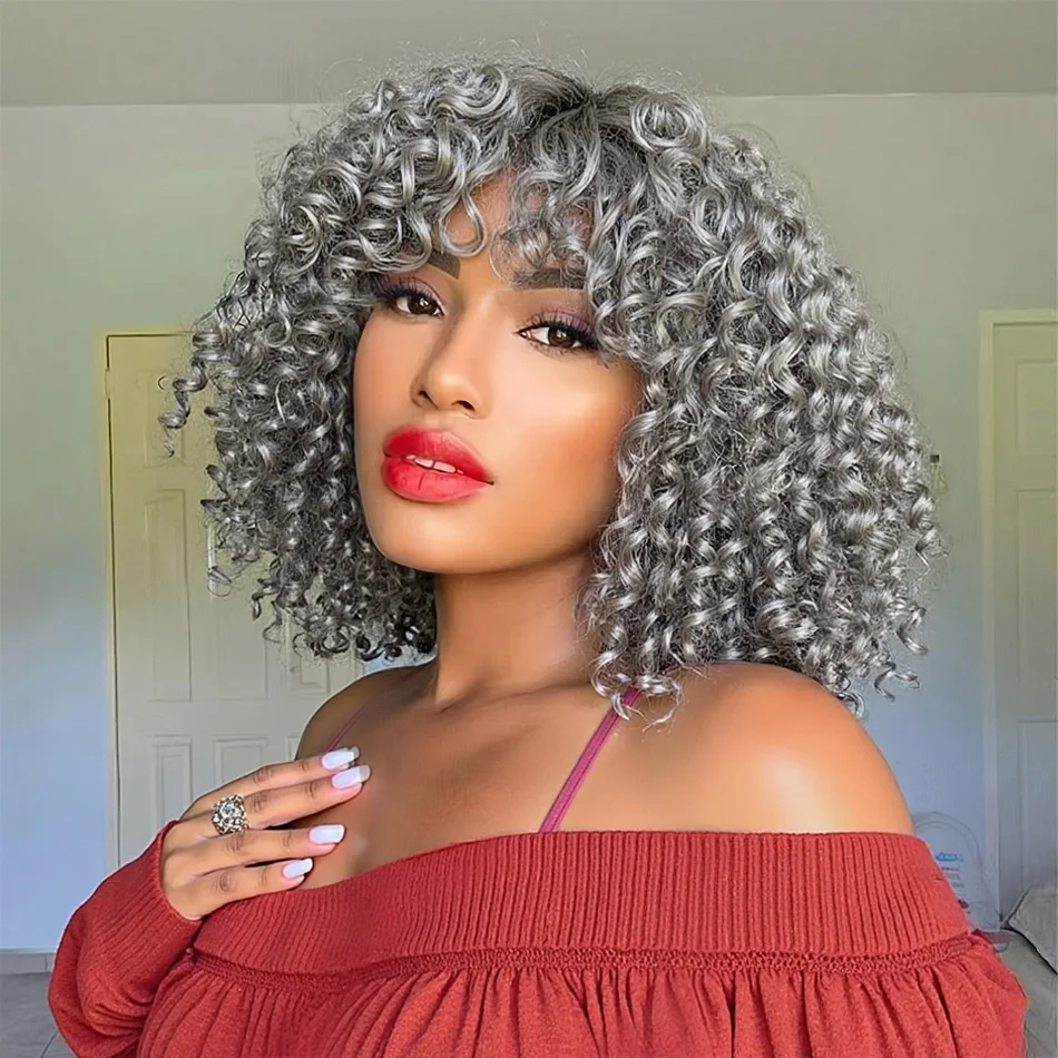 

Серебристо-серые короткие парики-боб из бразильских волос, глубокая волна, плотность 250%, кудрявые, с кружевной застежкой, фронтальные парики, глубокая волна, HD кружевной фронт, парики из натуральных человеческих волос