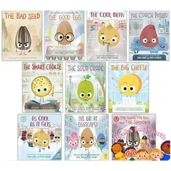 10books/set The Smart Cookie Bad Seed Good Egg Couch Potato Cool Bean English Picture Book Storybook Children Reading Education