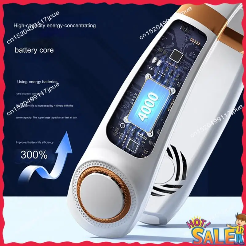 BOFO Portable Neck Fan, Rechargeable Personal Hand-Free Fan,Adjustable Bladeless Fan For Working, Traveling,Office