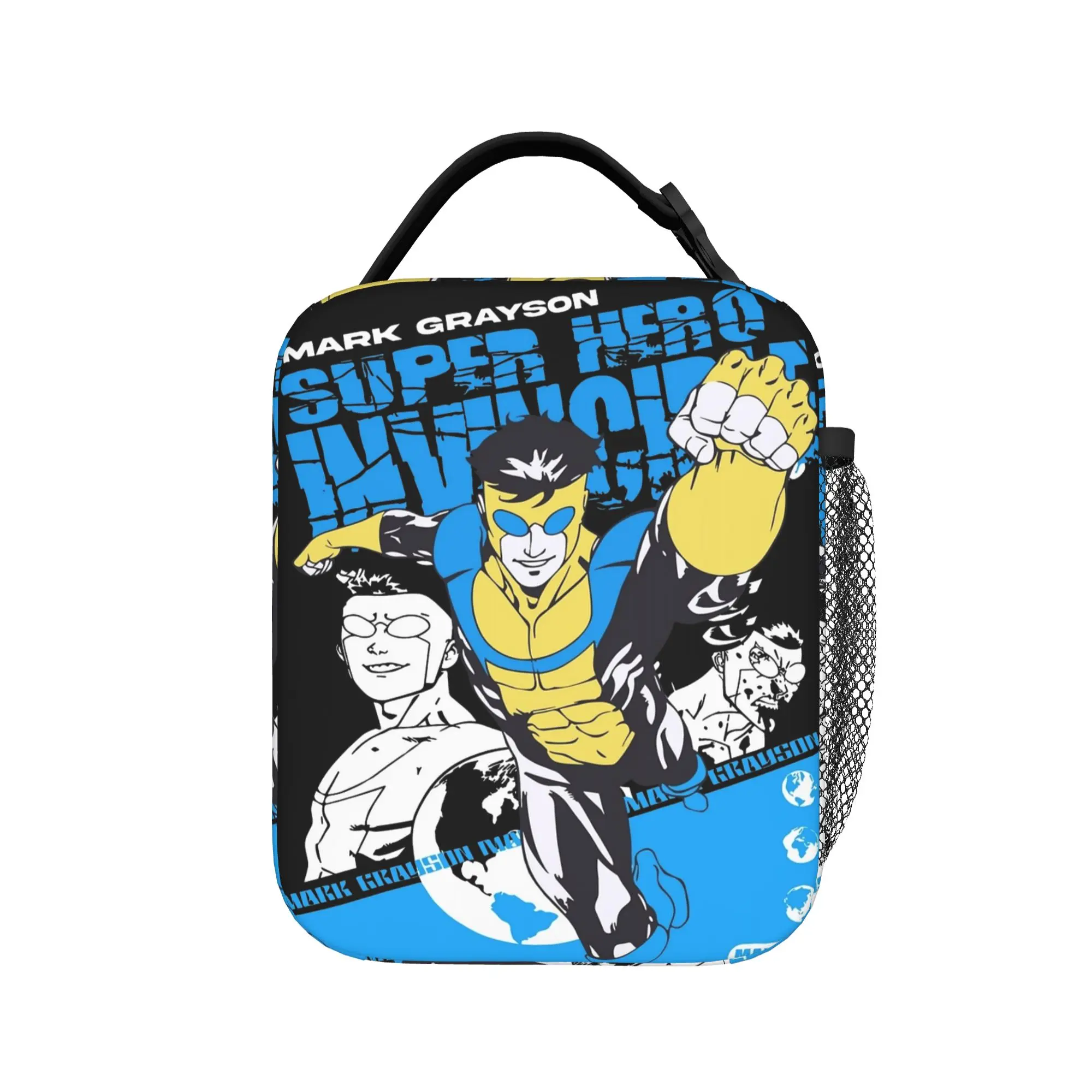 Invinci-bles Mark Grayson Vintage Insulated Lunch Bag Portable  Reusable Thermal Bag Lunch Box Tote School  Food Storage Bags