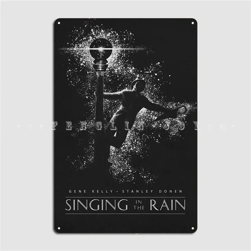 Singing In The Rain Poster Metal Plaque Club Home Club Bar Personalized Wall Decor Tin Sign Poster