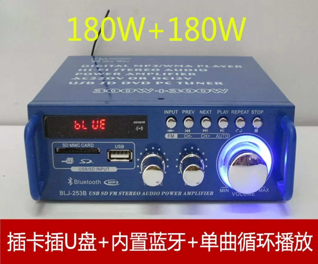 

AC/DC Mini Small USB Power Amplifier Speaker Home Wireless Bluetooth Computer Card