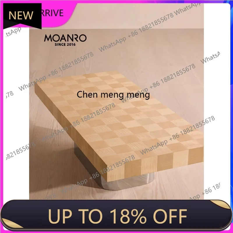 

C88 Medieval solid wood coffee table rectangular living room strip home log color designer