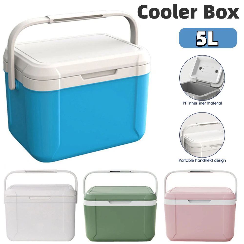 Portable Outdoor Incubator Large Capacity Food Storage Box Cooler 5L Ice Bottle Cooler Mini Fridge Camping Refrigerator