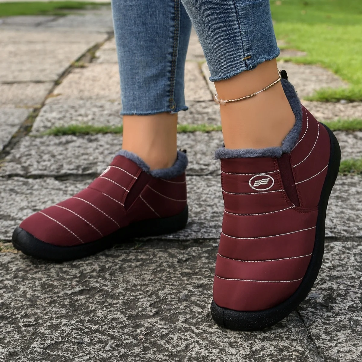 Damen-Winterstiefel 2025: Neue wasserdichte Plüsch-Schneestiefel für Damen – Warmhaltend, im Angebot mit kostenlosem Versand – Detail 36