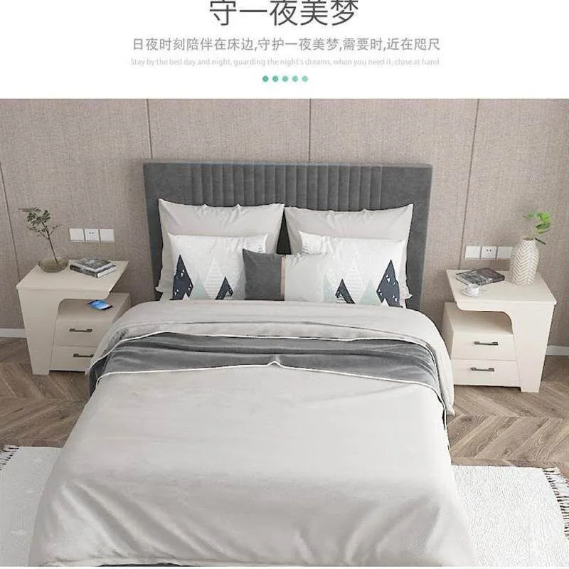 Small bedside table Solid wood bedside table Modern simple locker Light luxury New bedroom Simple small bedside collection