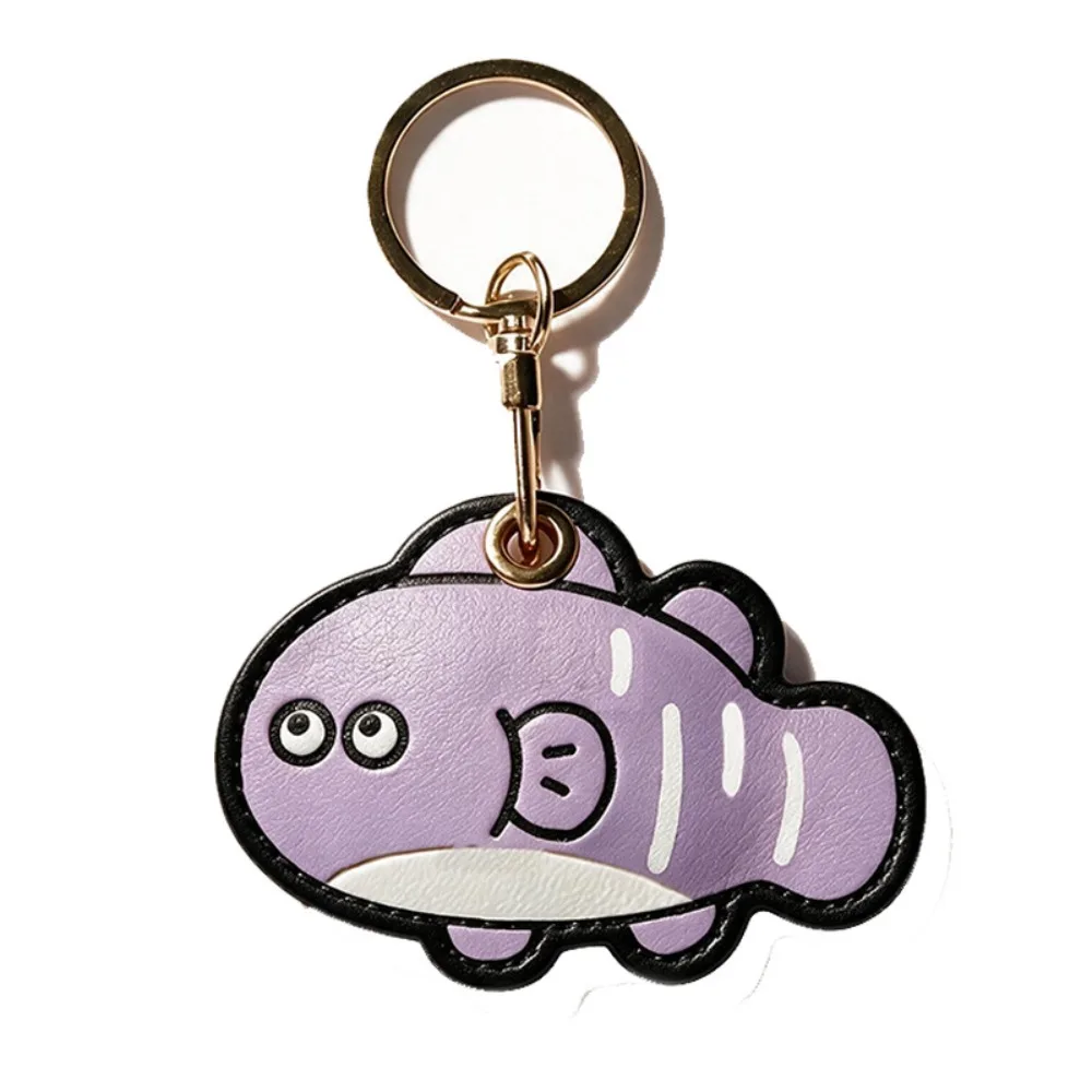 Leather Candle Leather Keychain Candle Shaped Portable Christmas Candle Keychain Hanging Ornament Cartoon Candlestick Design